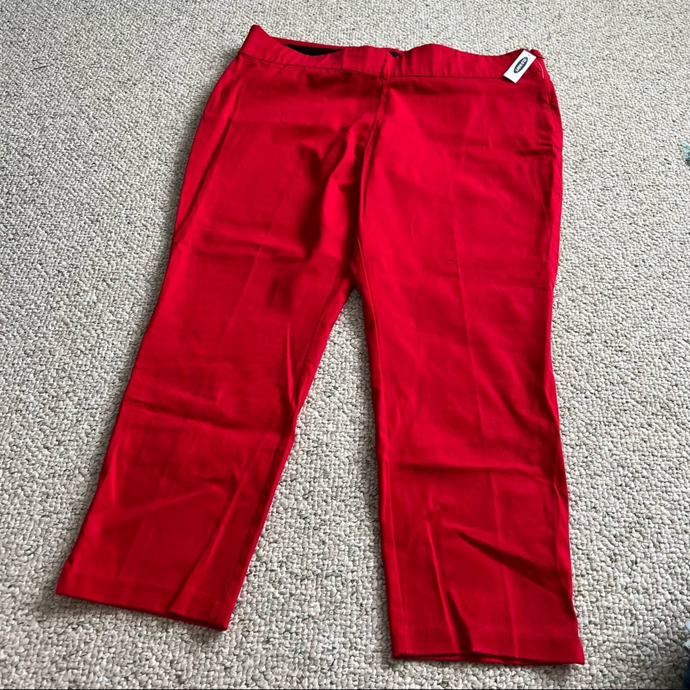 22 Long Red Old Navy Pants NWT